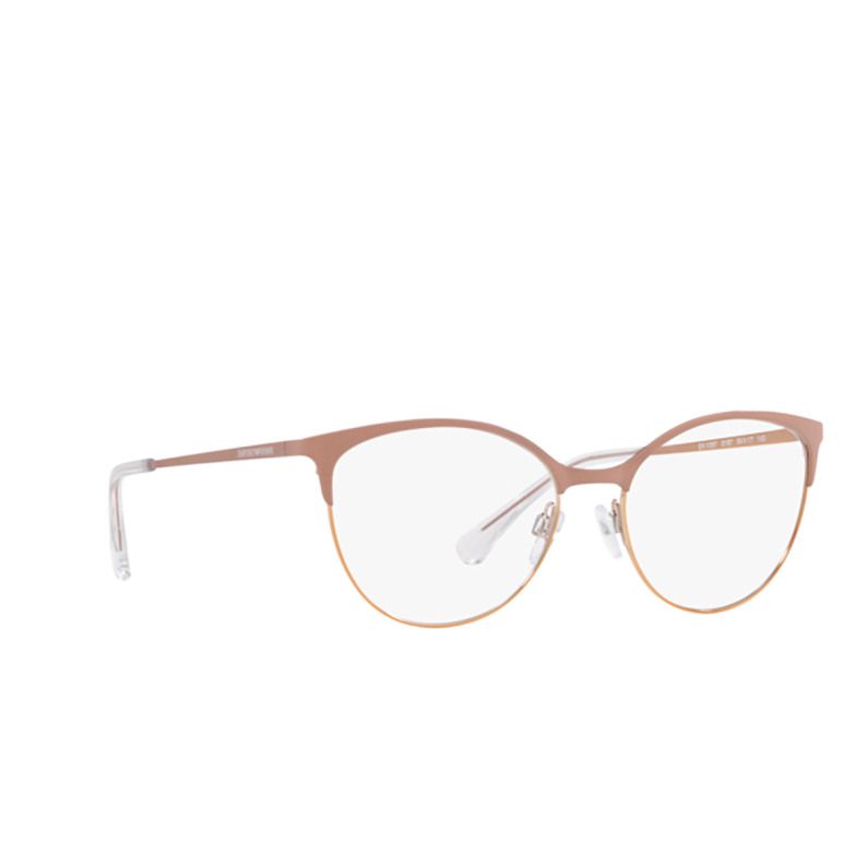 Lunettes de vue Emporio Armani EA1087 3167 shiny pink & rose gold - 2/3