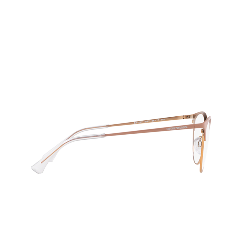 Lunettes de vue Emporio Armani EA1087 3167 shiny pink & rose gold - 3/3