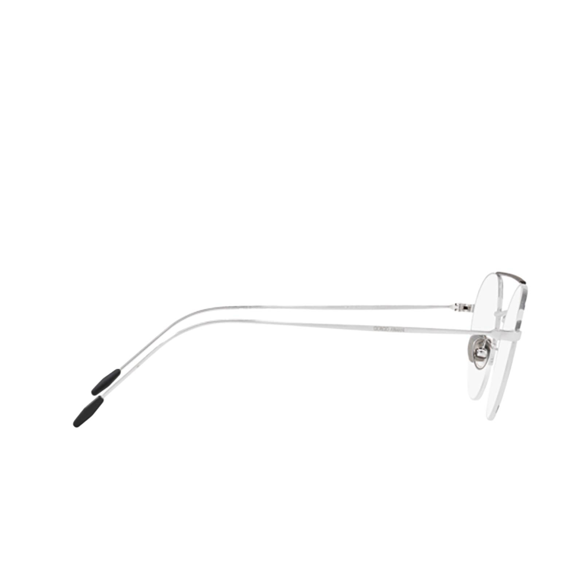 Giorgio Armani® Round Eyeglasses: AR5066 color Silver / Matte Black 3015 - 3/3.