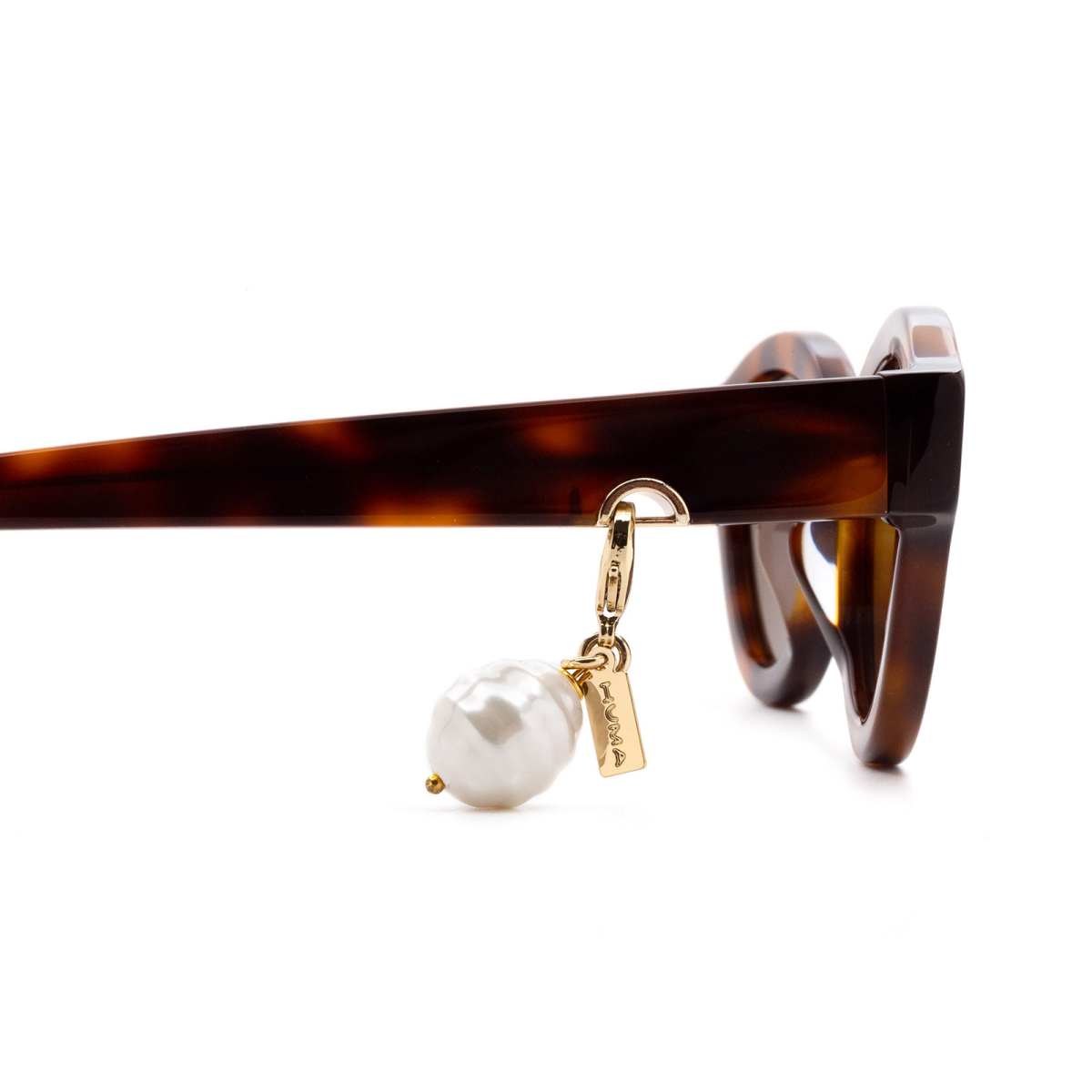 Huma® Accessories: Earring River Pearl color Gold E21 - 2/2.