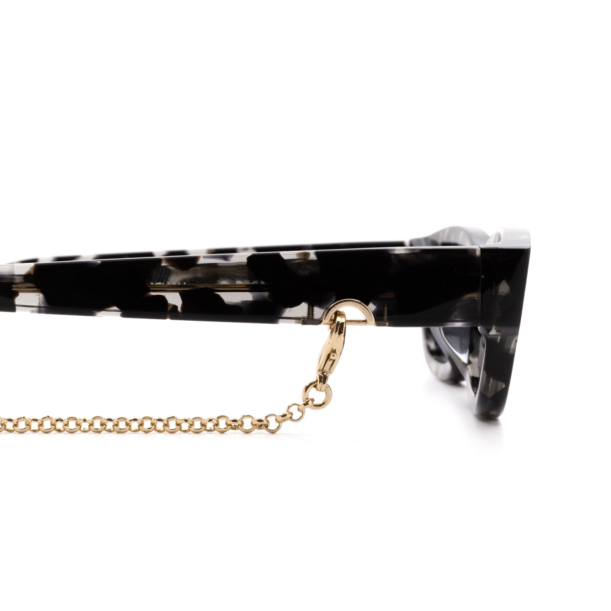 Huma® Accessories: Rigid Collar With Chain/swarovski color Gold P07 - product thumbnail 3/3.
