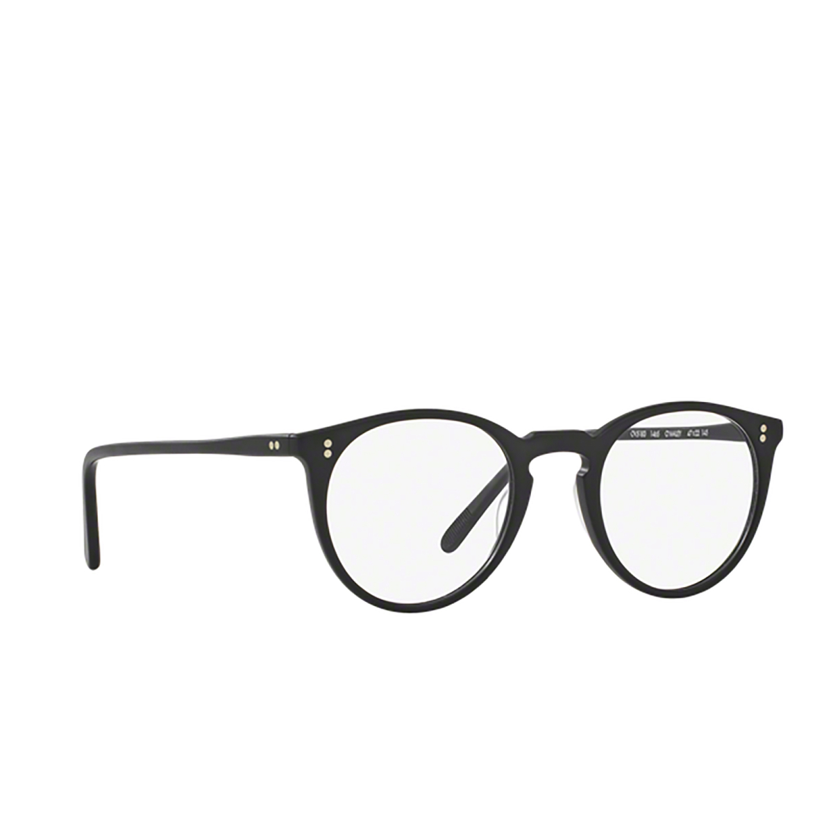 Oliver Peoples® Round Eyeglasses: O'malley OV5183 color Black Semi Matte 1465 - 2/3.