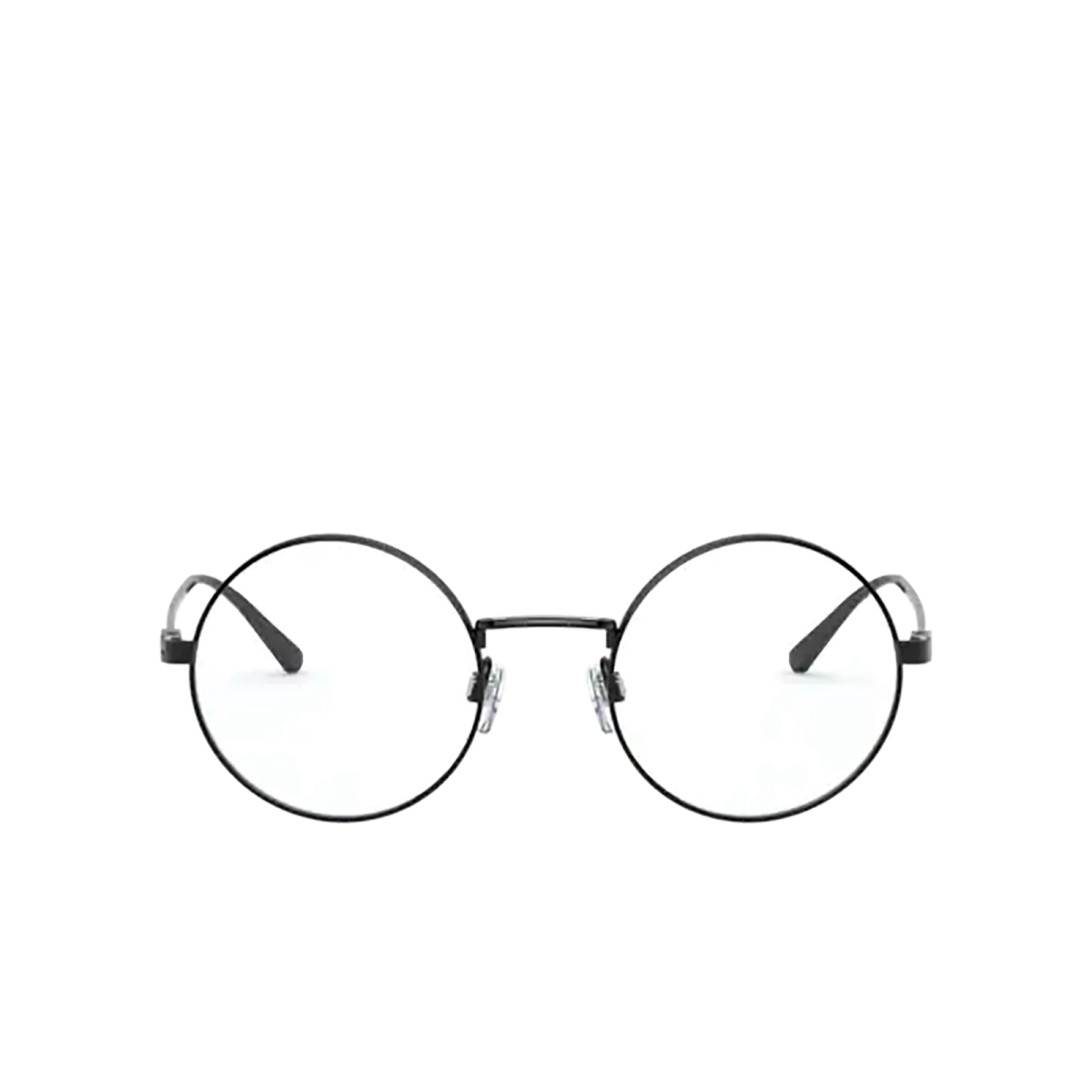 Ralph Lauren® Round Eyeglasses: RL5109 color Shiny Black 9003 - front view.
