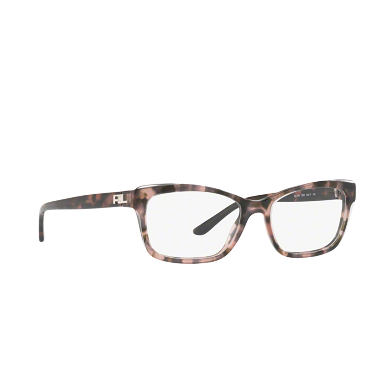 Ralph Lauren RL6169 Eyeglasses 5655 SHINY CRYSTAL ON PINK HAVANA - three-quarters view
