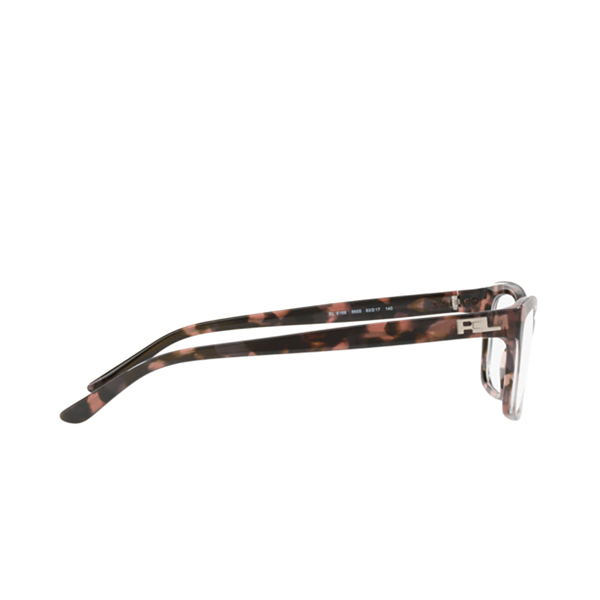Ralph Lauren RL6169 Eyeglasses 5655 SHINY CRYSTAL ON PINK HAVANA - 3/4