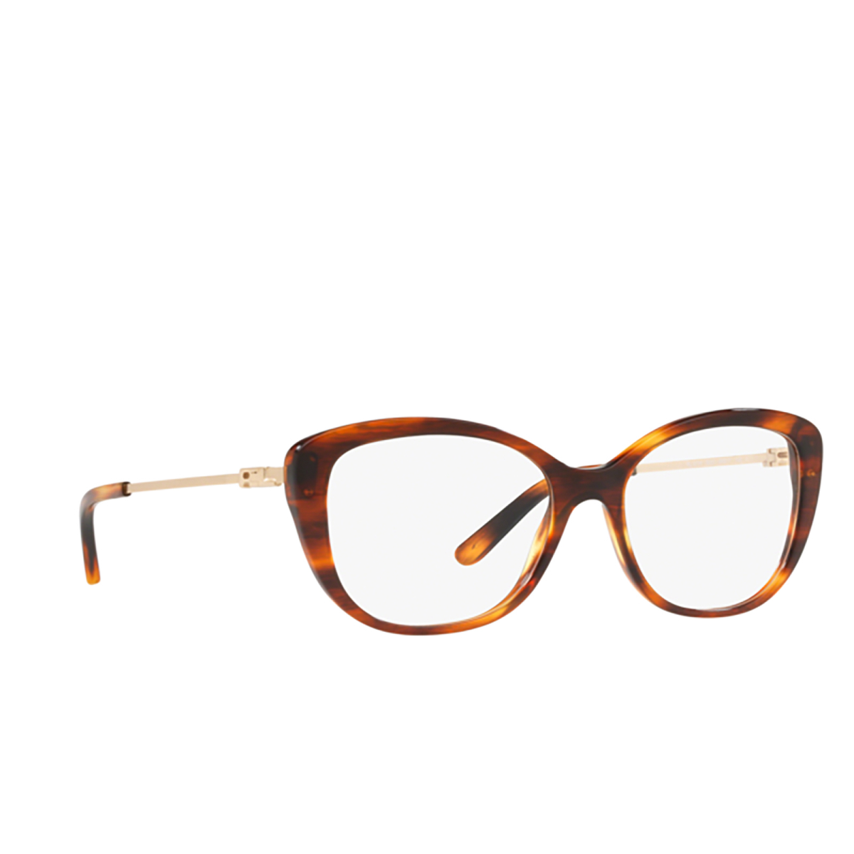 Ralph Lauren® Butterfly Eyeglasses: RL6174 color 5007 Shiny Striped Havana - three-quarters view