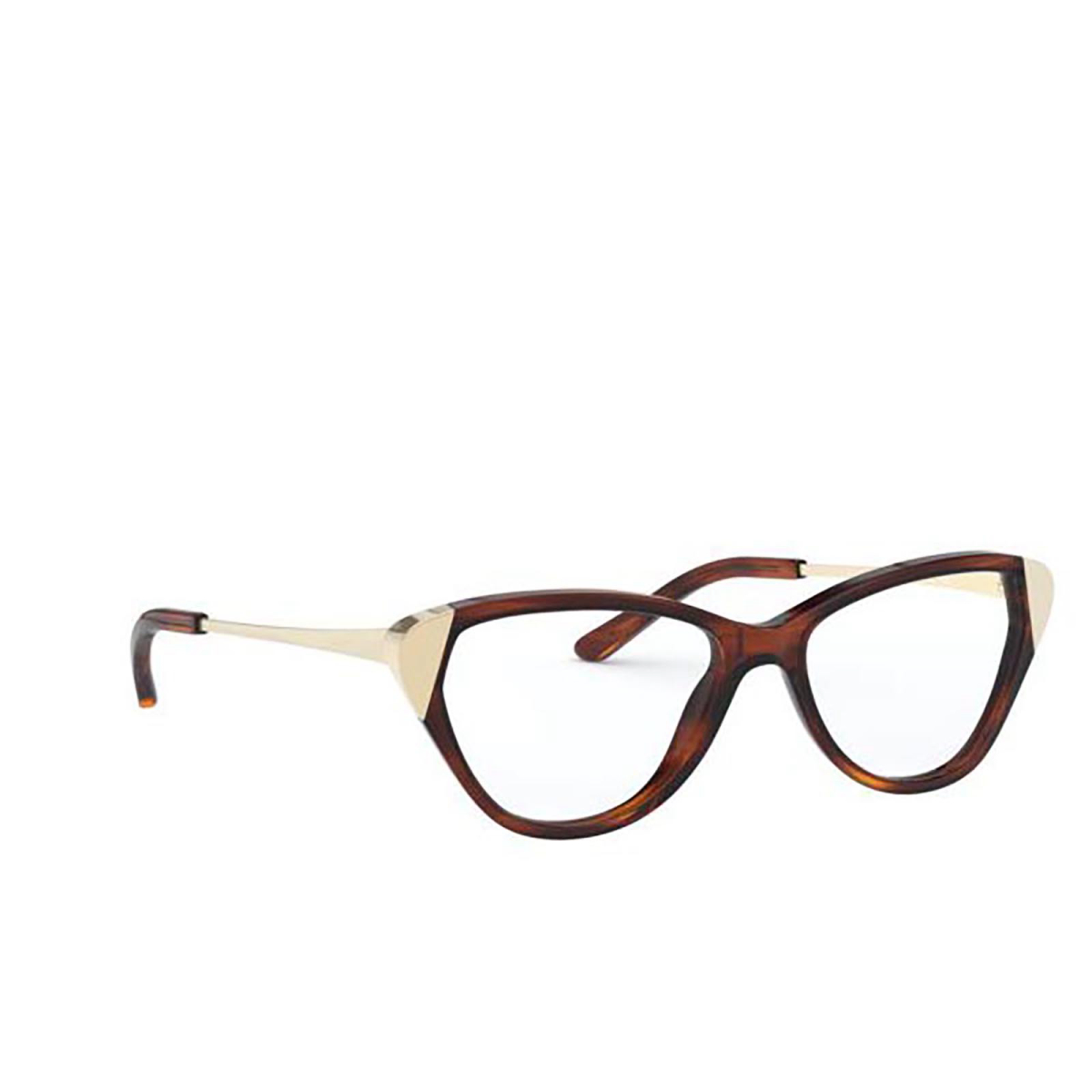 Ralph Lauren® Cat-eye Eyeglasses: RL6191 color Shiny Striped Havana 5007 - three-quarters view.