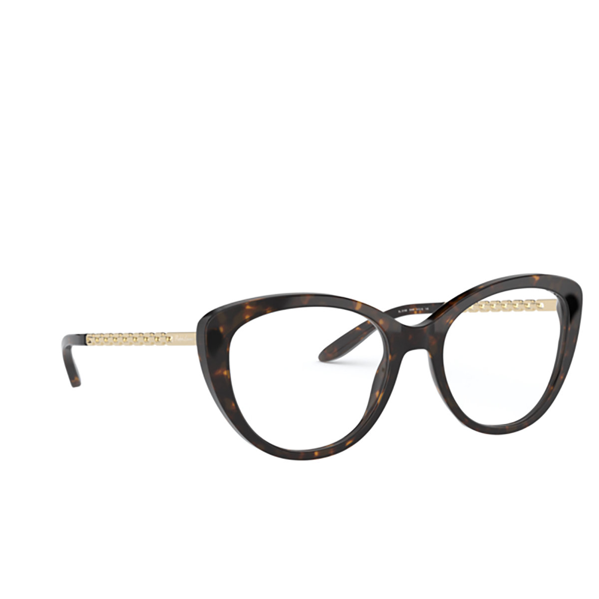 Ralph Lauren® Butterfly Eyeglasses: RL6199 color 5003 Shiny Dark Havana - three-quarters view