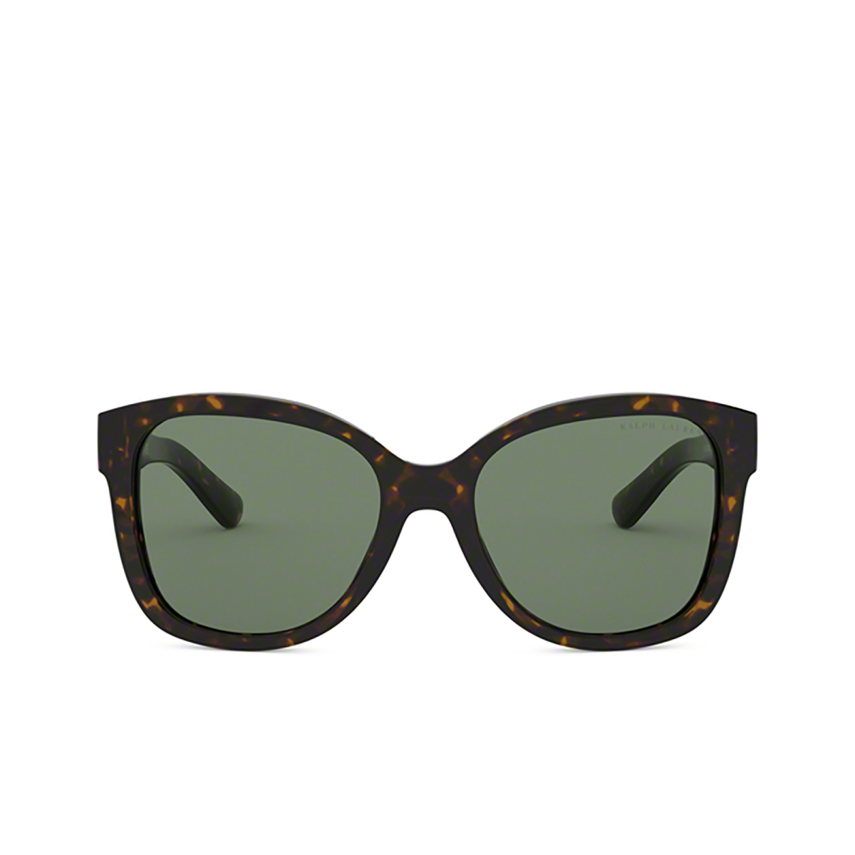 Ralph Lauren® Butterfly Sunglasses: RL8180 color Shiny Dark Havana 500371 - front view.