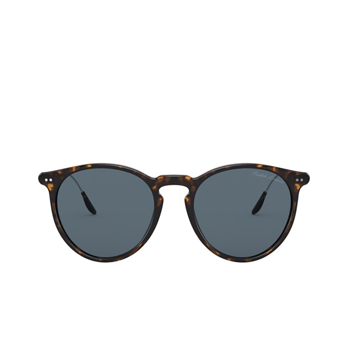 Ralph Lauren® Round Sunglasses: RL8181P color Shiny Dark Havana 5003R5 - front view.