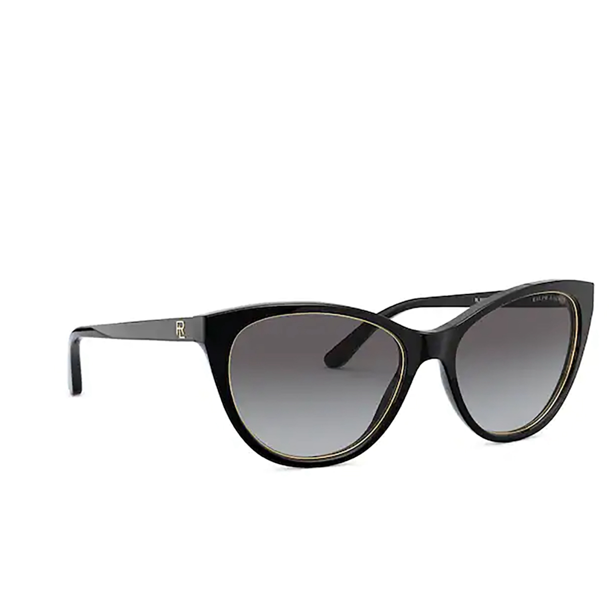 Ralph Lauren RL8186 Sunglasses 50018G SHINY BLACK - three-quarters view