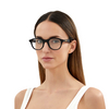 Bottega Veneta® Round Eyeglasses: BV1130O color Black 001 - product thumbnail 4/4.