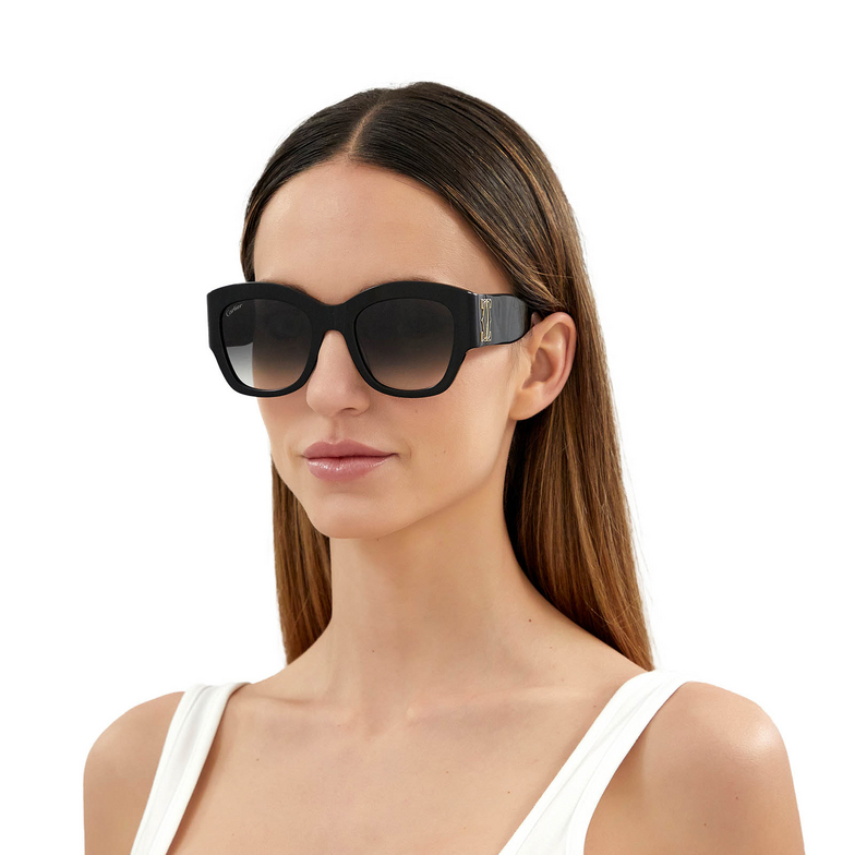 Cartier CT0304S Sunglasses 001 black - 5/5