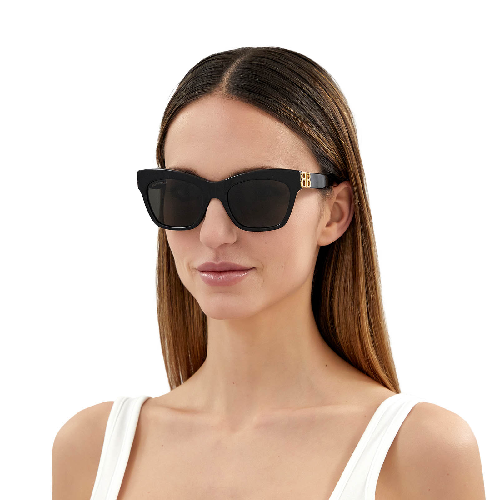 Balenciaga® Butterfly Sunglasses: BB0132S color Black 001 - 4/4.