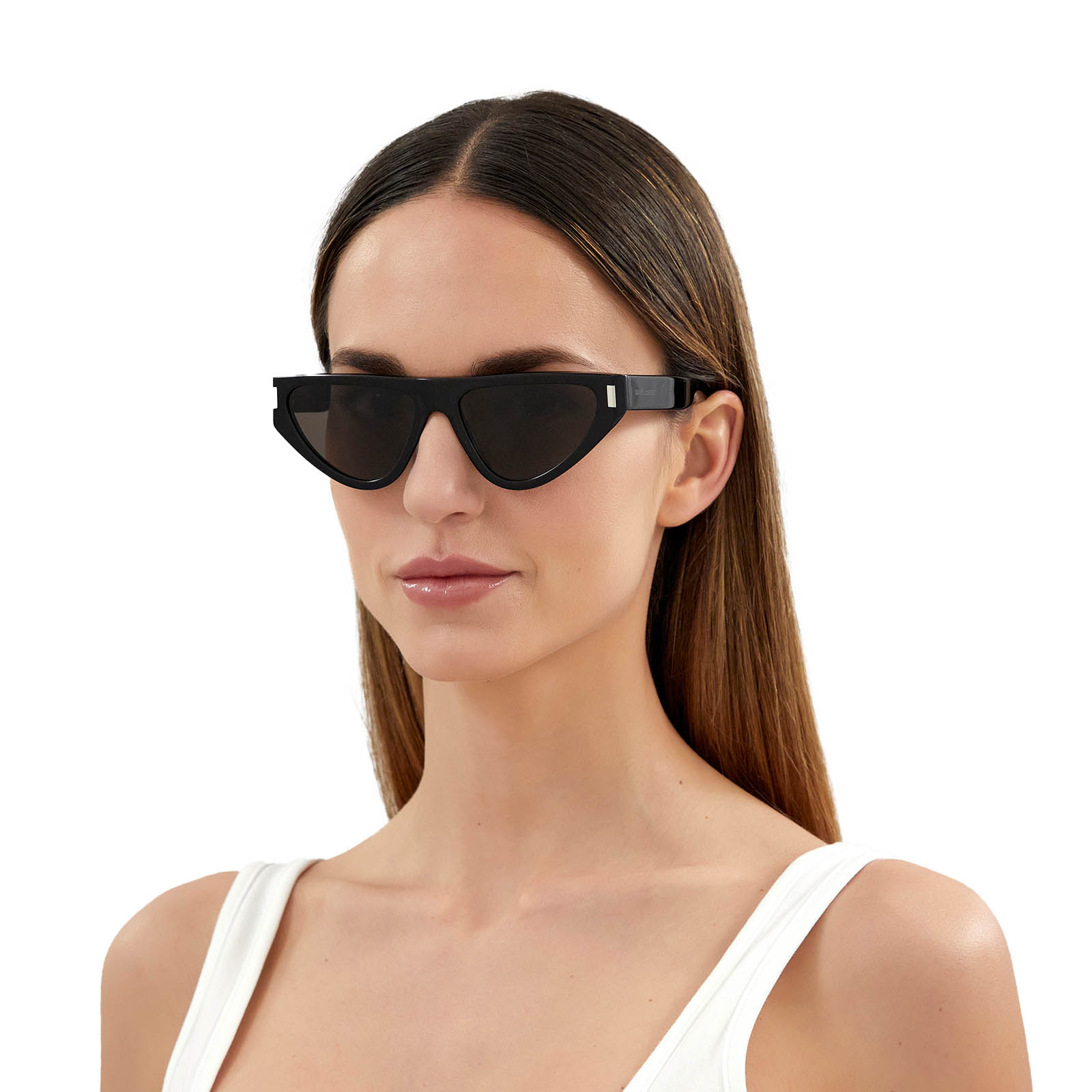 Saint Laurent® Irregular Sunglasses: SL 468 color 001 Black - product thumbnail 4/4