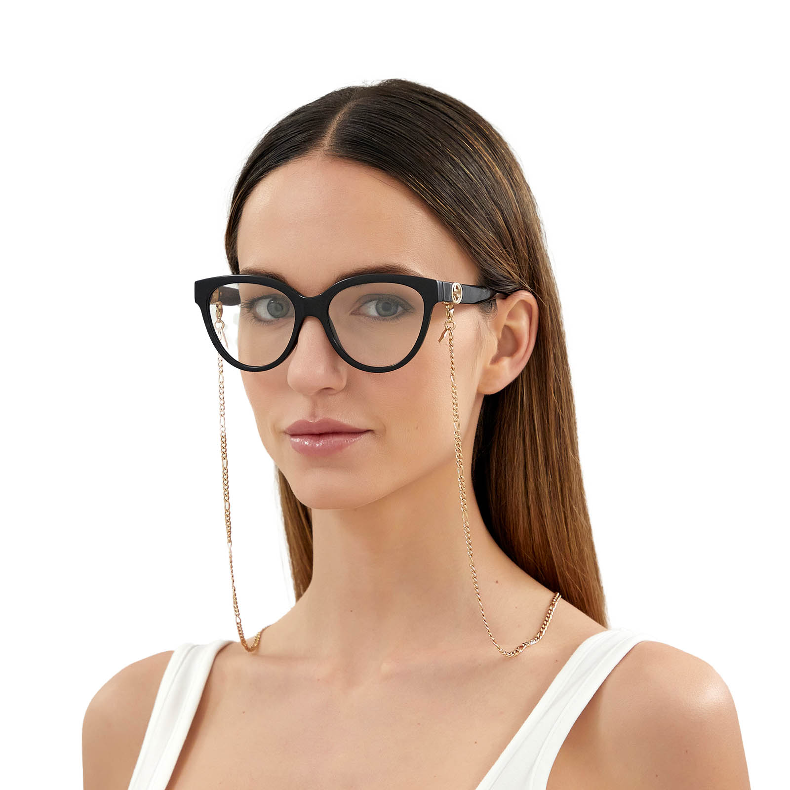 Gucci® Oval Eyeglasses: GG1024O color Black 006 - 4/5.