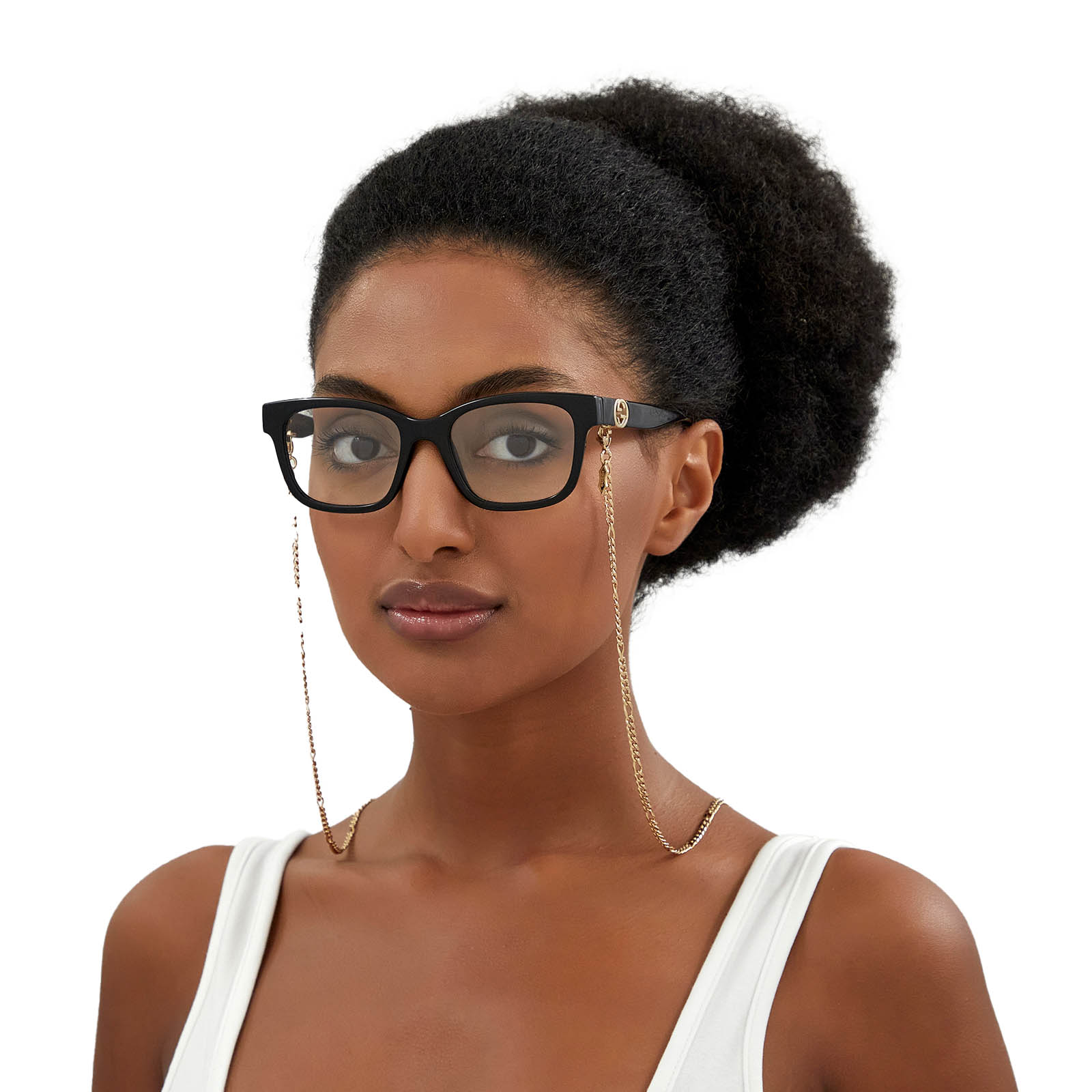 Gucci® Square Eyeglasses: GG1025O color Black 003 - 4/4.