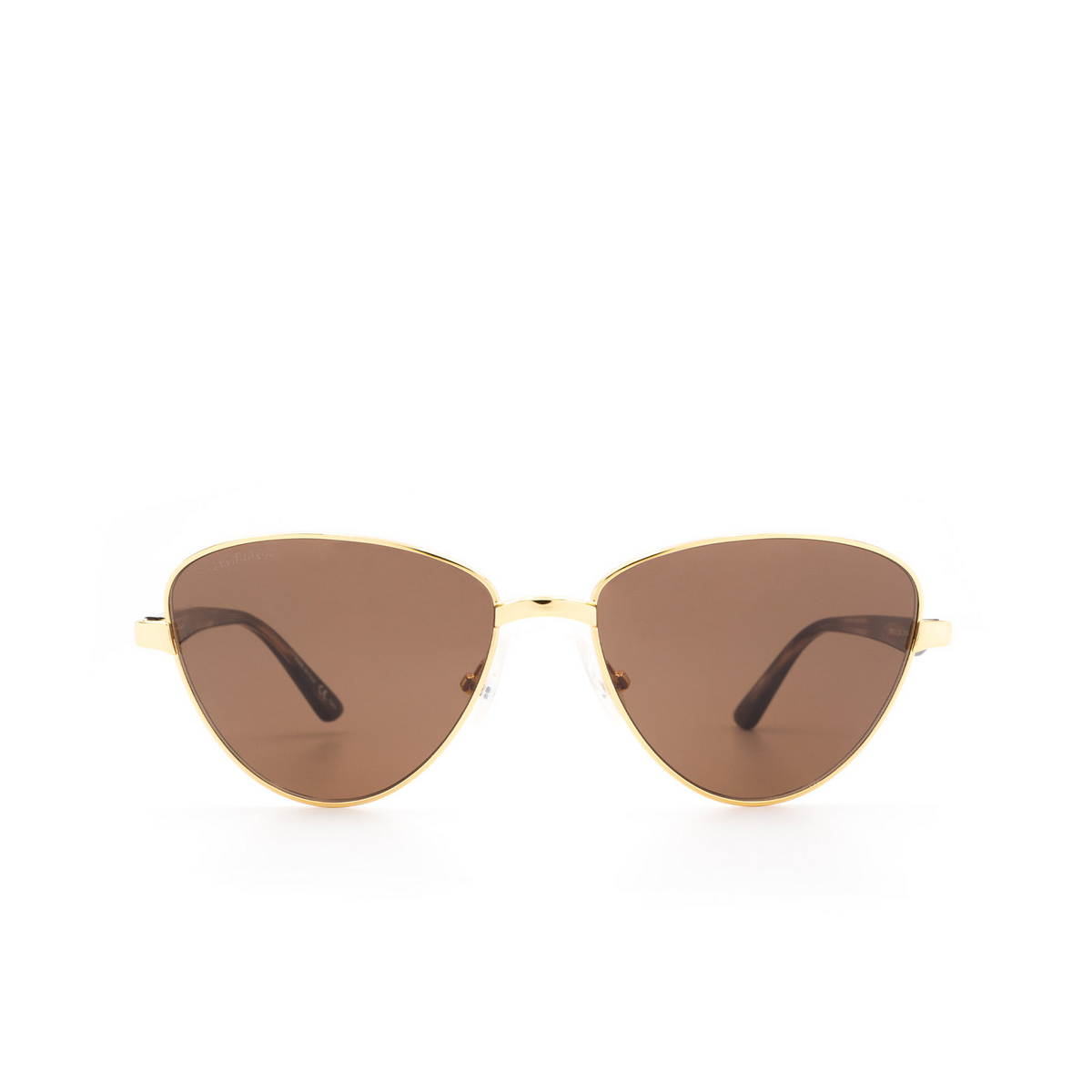 Balenciaga® Irregular Sunglasses: BB0011S color 002 Gold - product thumbnail 1/3