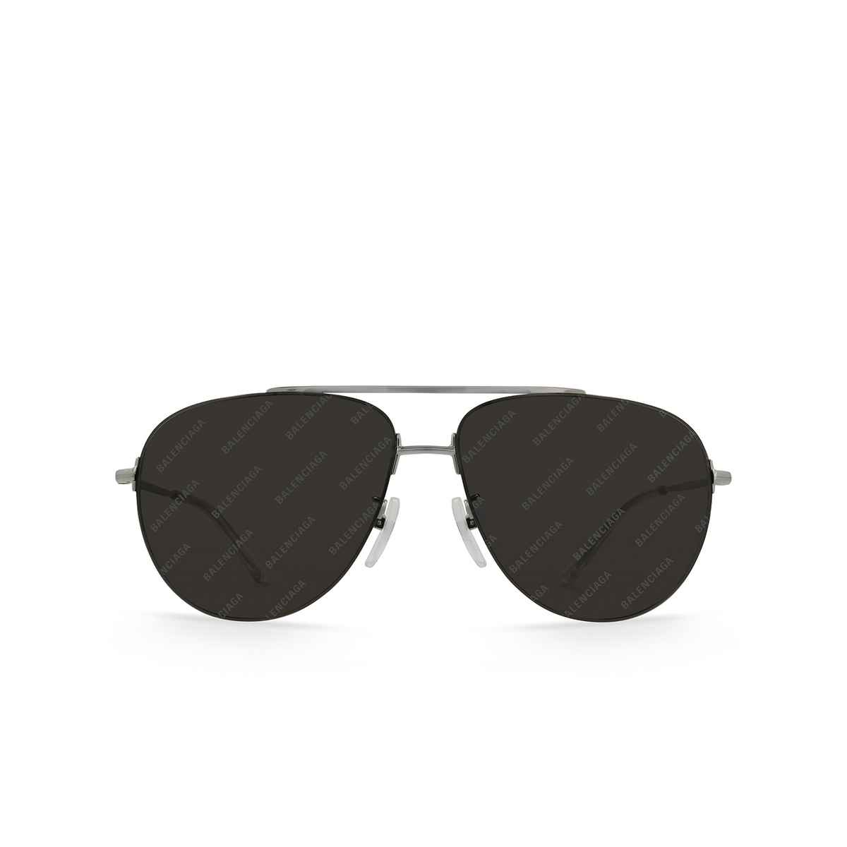 Balenciaga® Aviator Sunglasses: BB0013S color Silver 004 - front view.