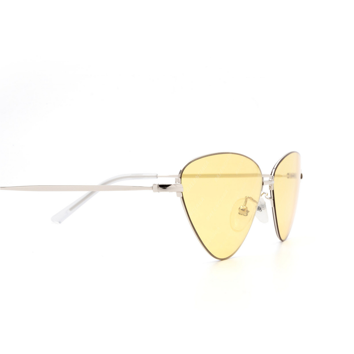 Balenciaga® Irregular Sunglasses: BB0015S color 007 Silver - 3/3
