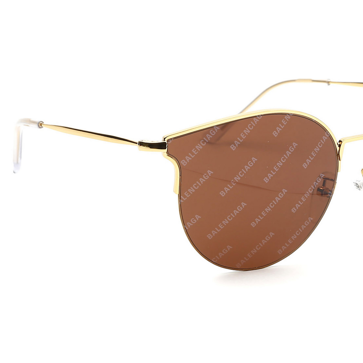 Balenciaga® Butterfly Sunglasses: BB0021SK color 005 Gold - 3/4