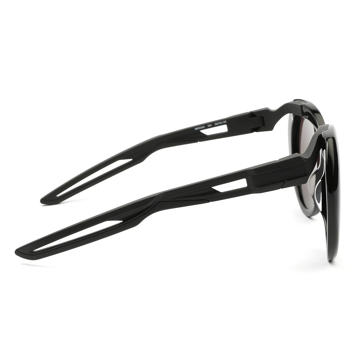Balenciaga® Round Sunglasses: BB0024S color Black 004 - 4/4.