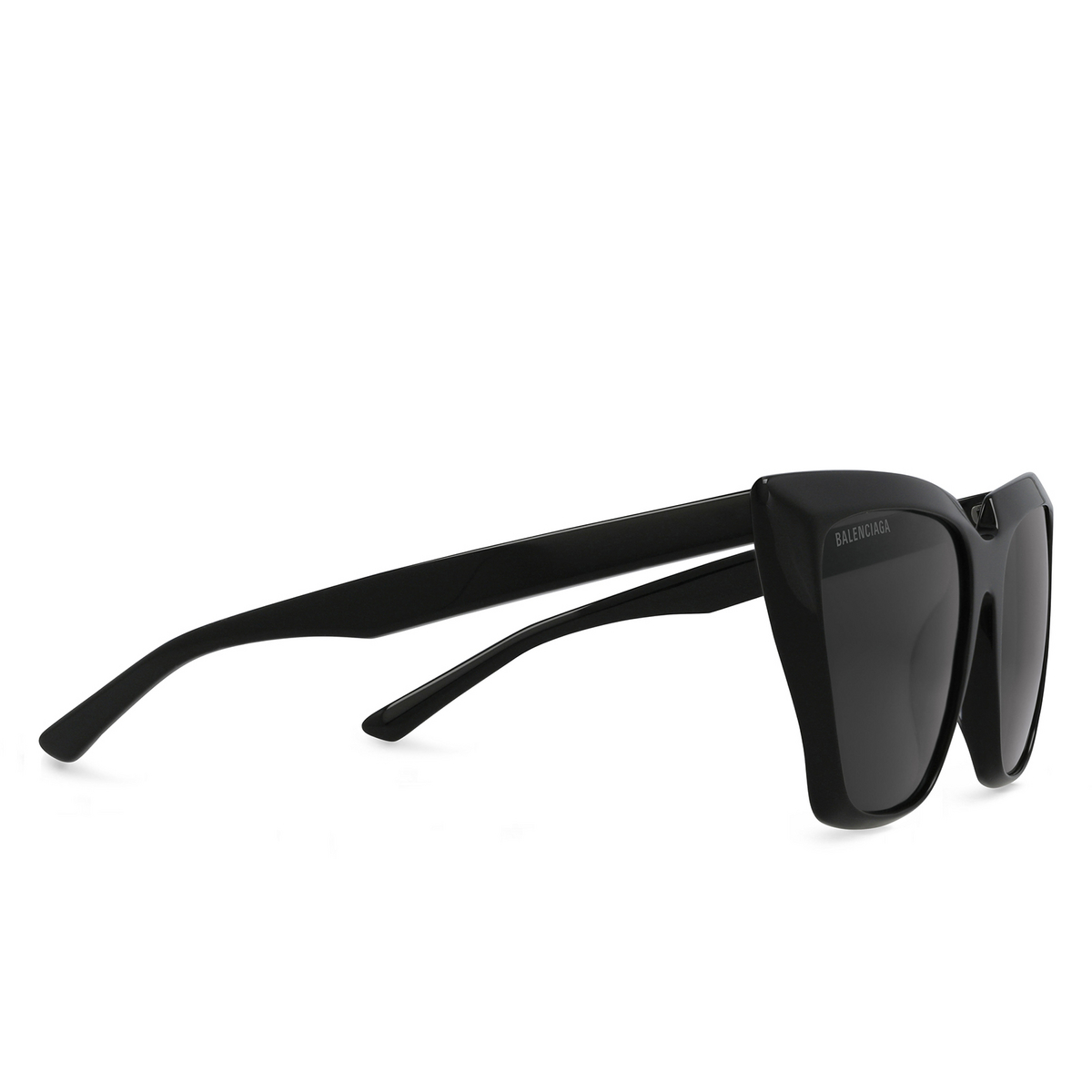 Balenciaga BB0046S Sunglasses 001 Black - three-quarters view