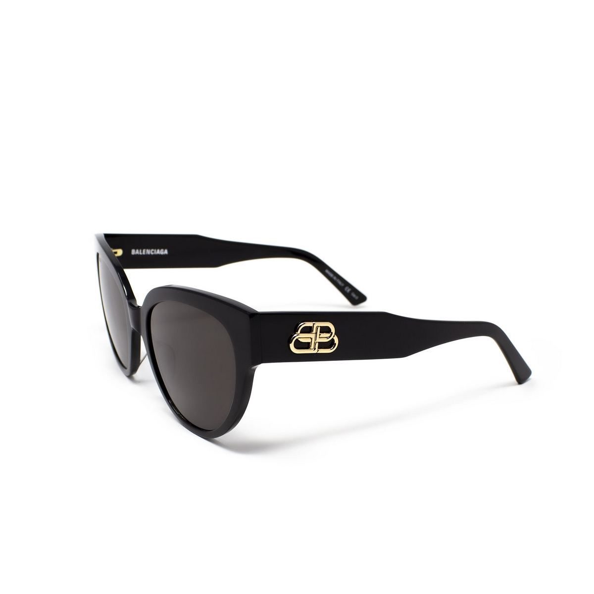 Balenciaga® Butterfly Sunglasses: BB0050S color Black 001 - 3/4.