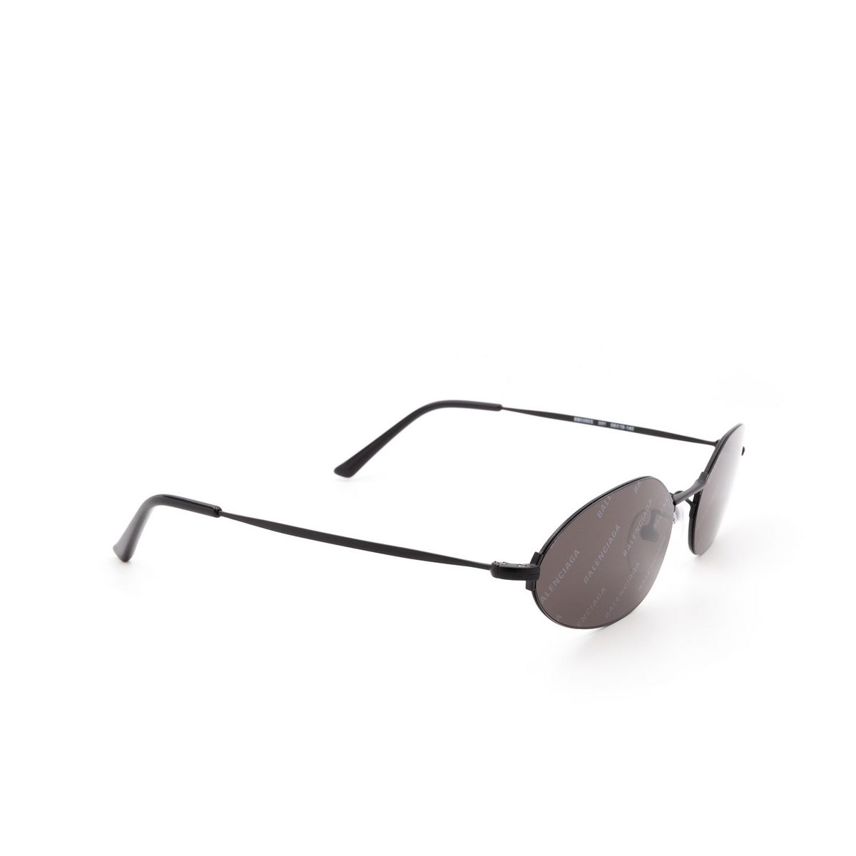 Balenciaga® Oval Sunglasses: BB0055S color Black 001 - 2/3.