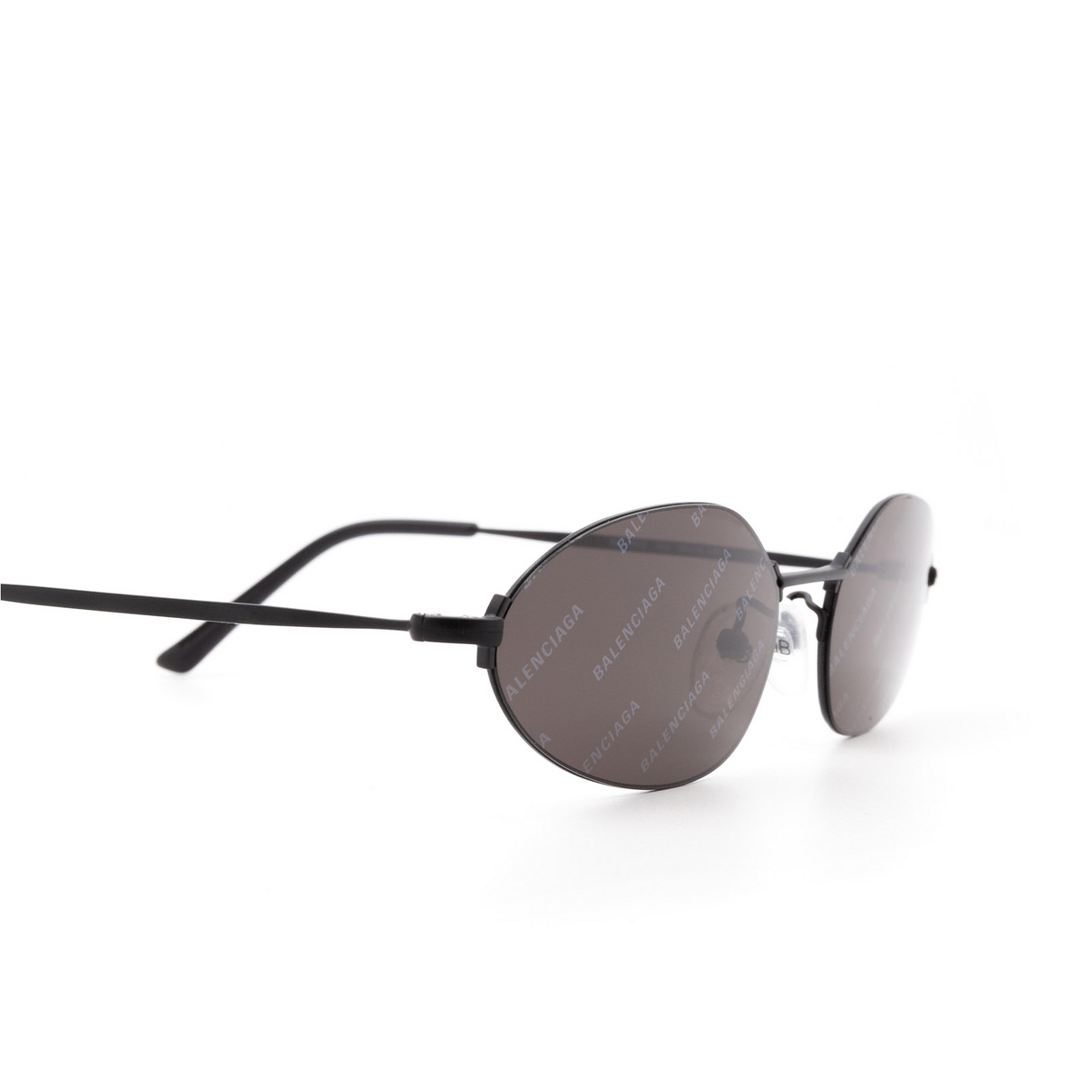 Balenciaga® Oval Sunglasses: BB0055S color Black 001 - 3/3.