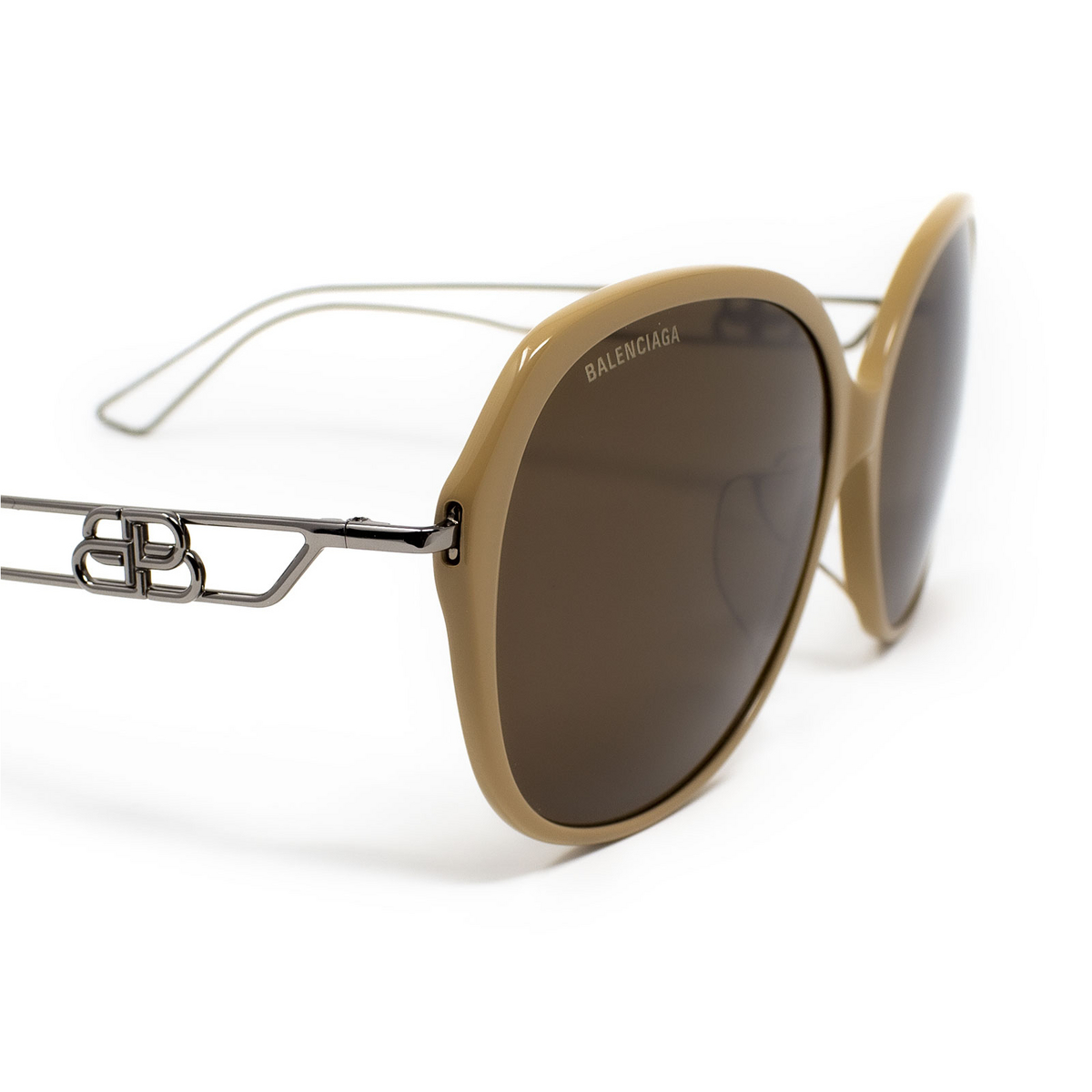 Balenciaga® Butterfly Sunglasses: BB0058SK color Brown 003 - 3/3.