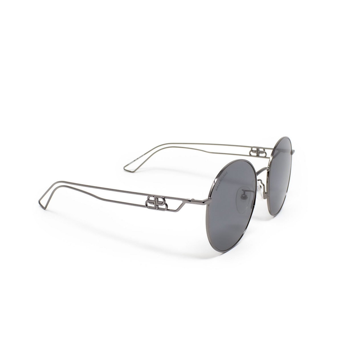 Balenciaga® Round Sunglasses: BB0060SK color 003 Ruthenium - product thumbnail 2/3