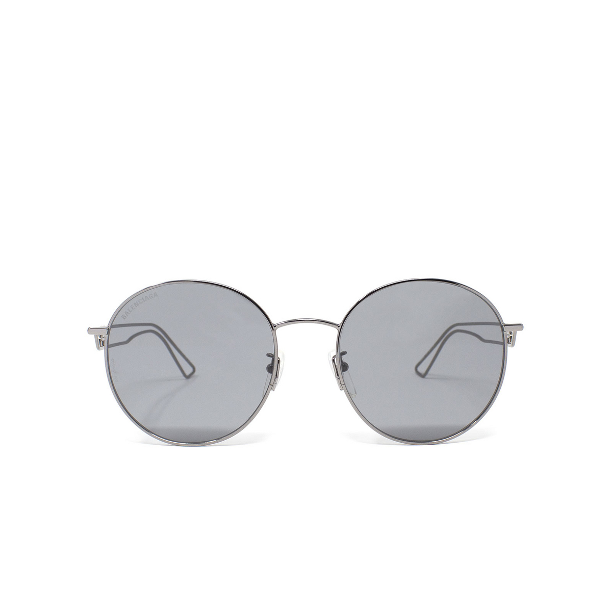 Balenciaga® Round Sunglasses: BB0060SK color 003 Ruthenium - 1/3