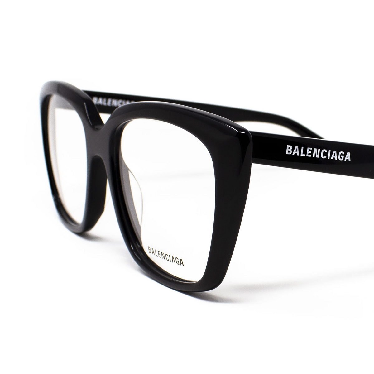 Occhiali da vista Balenciaga BB0062O 001 Black - anteprima prodotto 4/5