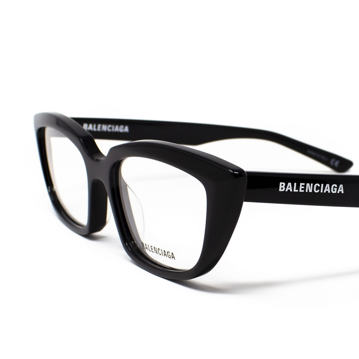 Balenciaga BB0063O Eyeglasses 001 Black - product thumbnail 4/5