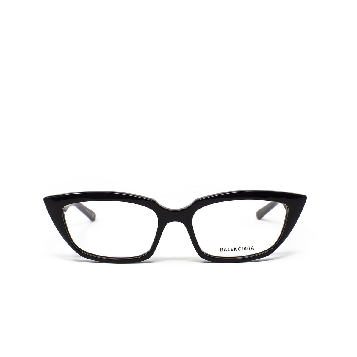 Balenciaga® Cat-eye Eyeglasses: BB0063O color Black 001 - front view.