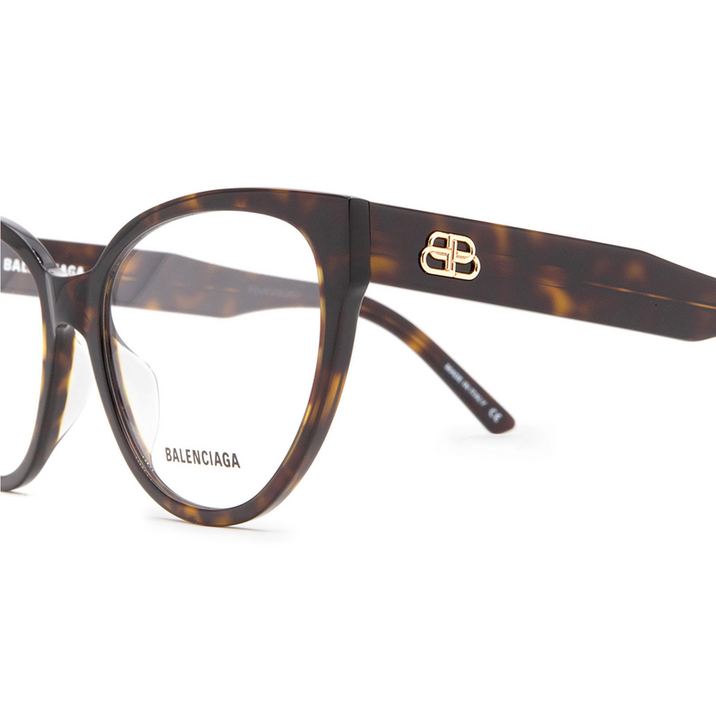 Balenciaga BB0064O Eyeglasses 002 havana - 4/5