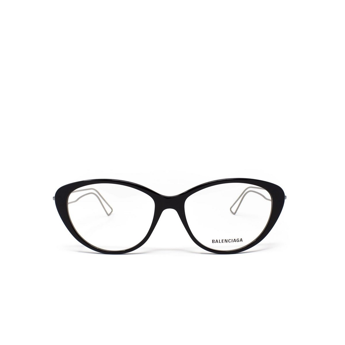 Balenciaga® Butterfly Eyeglasses: BB0067O color Black 001 - front view.