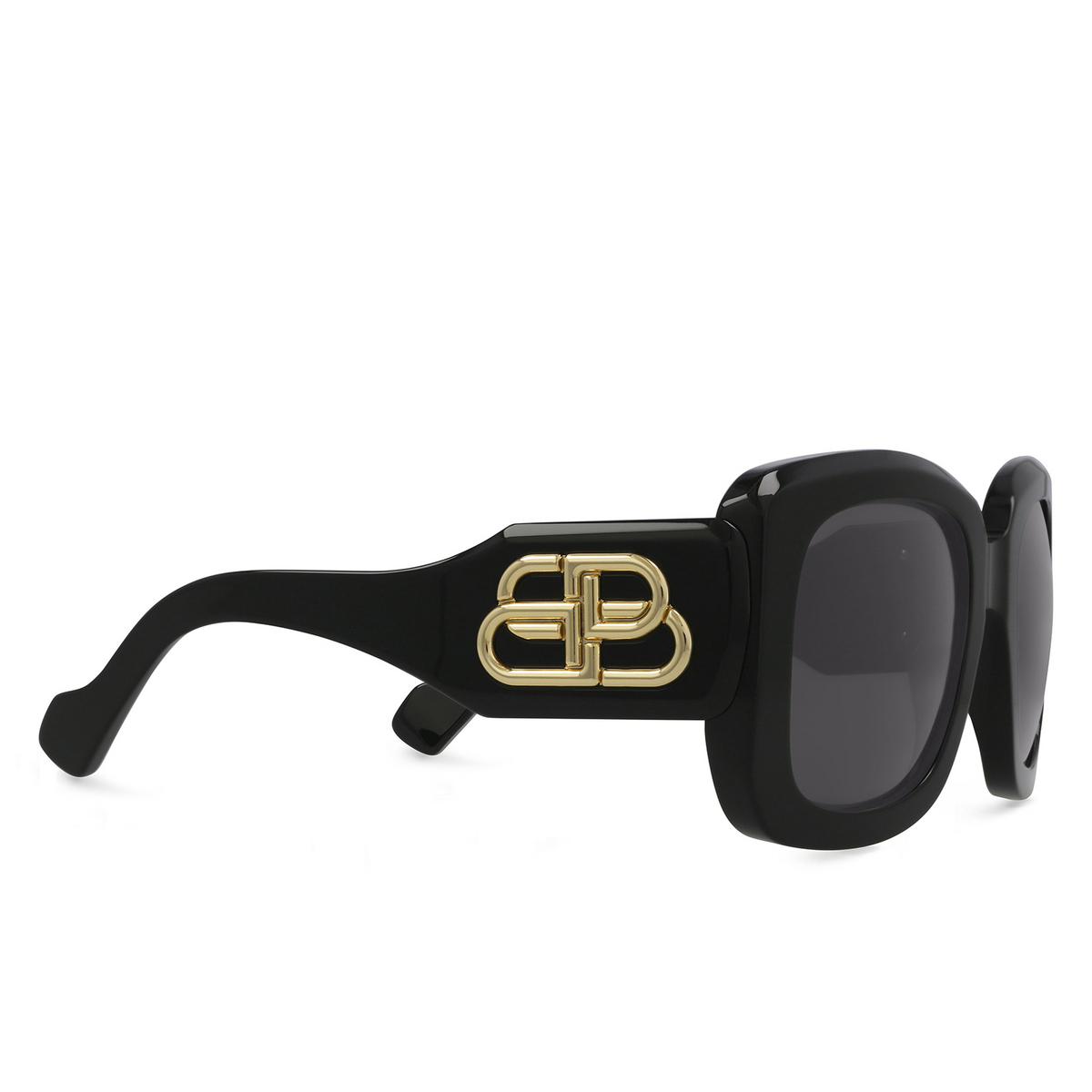 Balenciaga BB0069S Sunglasses 001 Black - three-quarters view