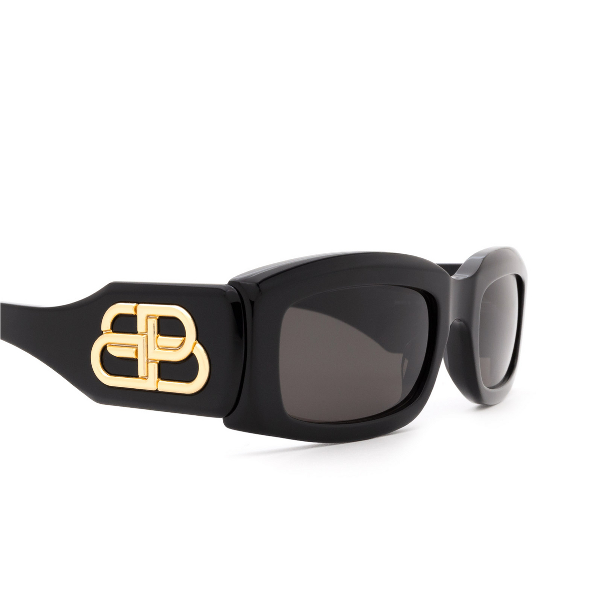 Balenciaga® Rectangle Sunglasses: BB0071S color 001 Black - 3/3