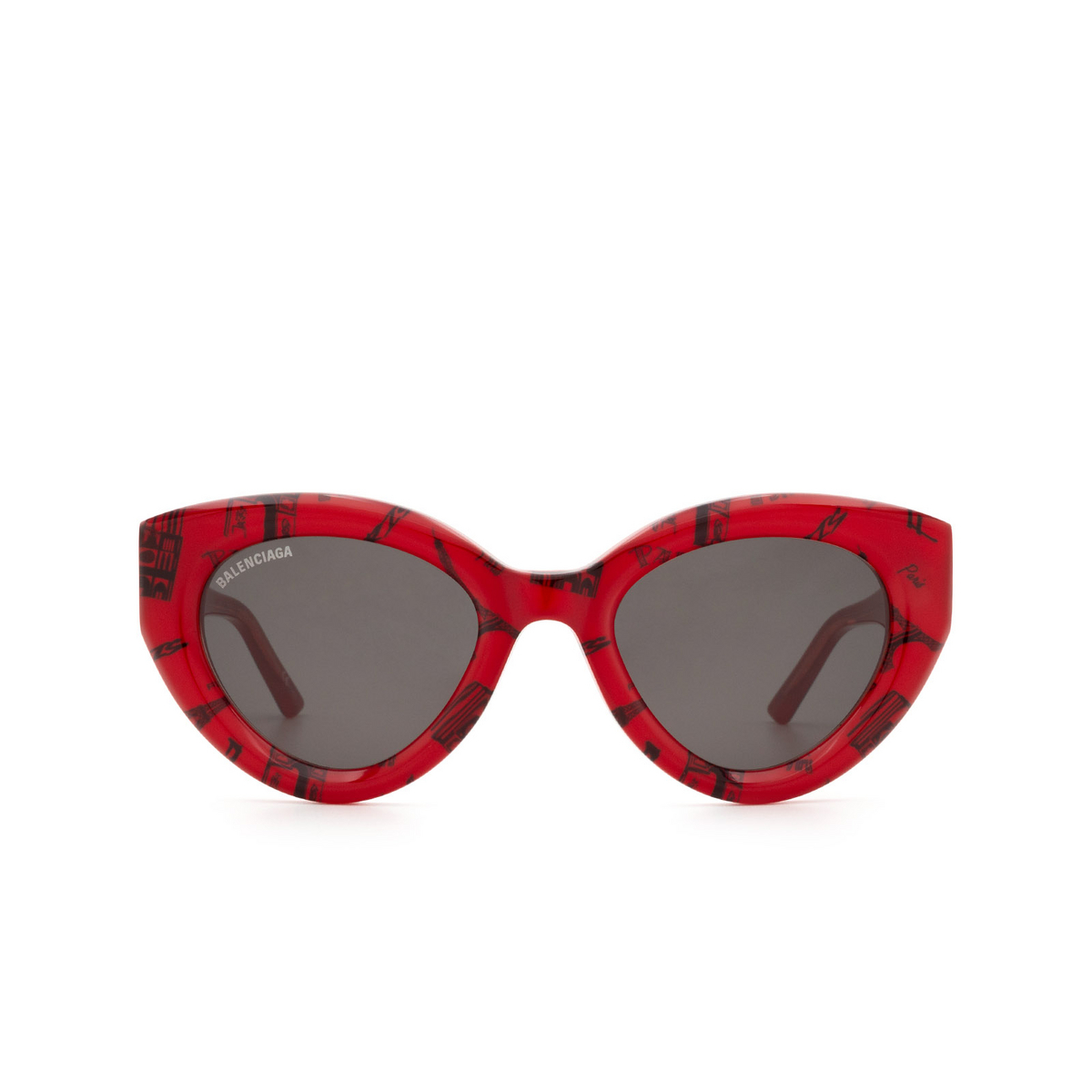 Balenciaga® Cat-eye Sunglasses: BB0073S color 003 Red - product thumbnail 1/3