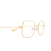 Balenciaga® Irregular Eyeglasses: BB0090O color Gold 003 - product thumbnail 3/3.