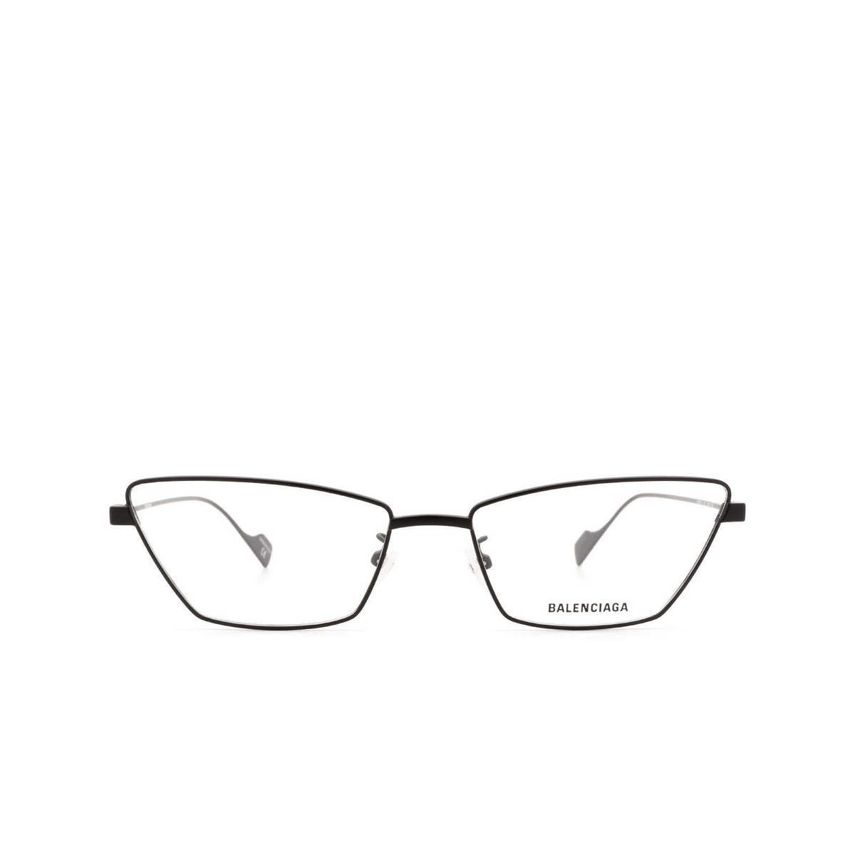 Balenciaga® Cat-eye Eyeglasses: BB0091O color Black 001 - front view.