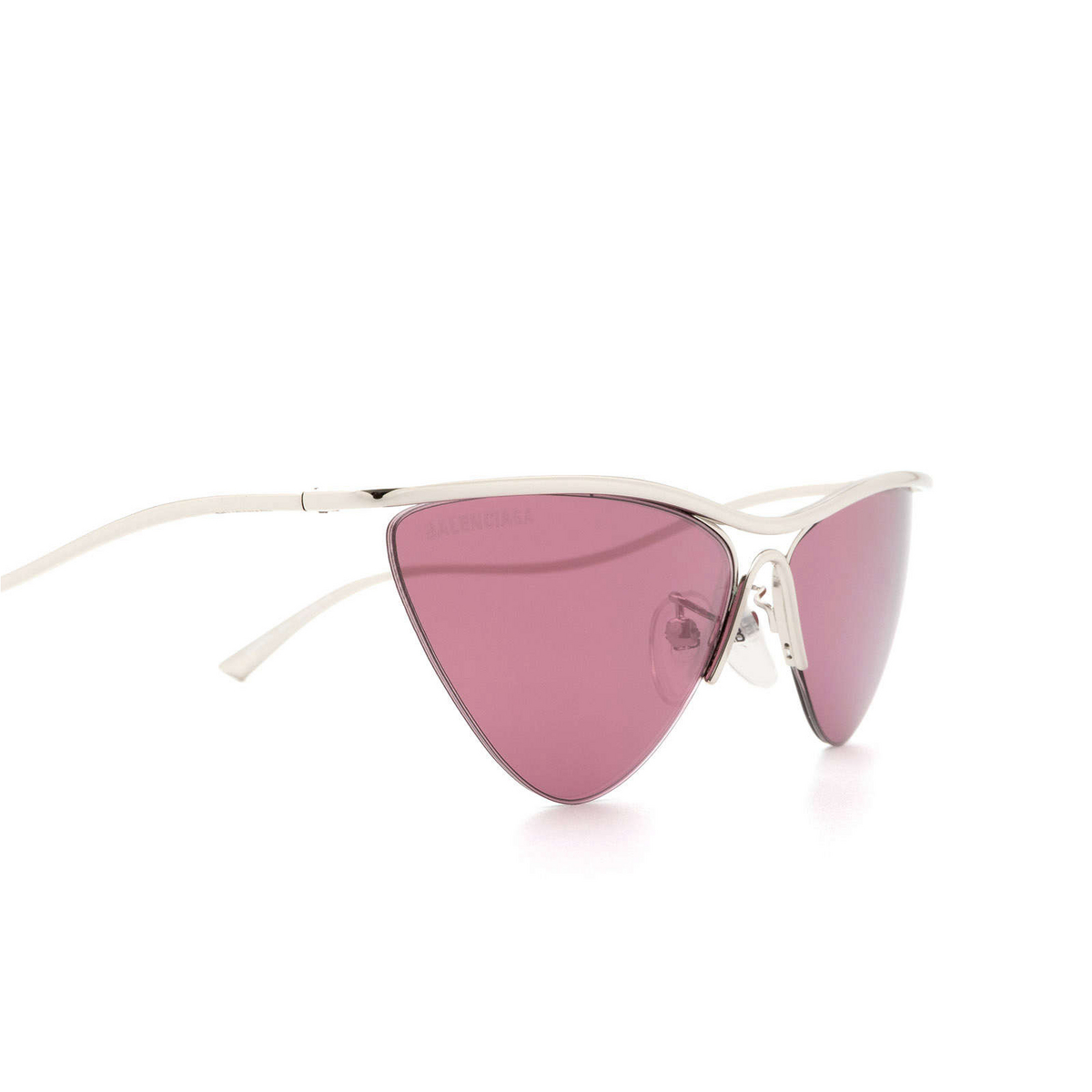 Balenciaga® Irregular Sunglasses: BB0093S color 003 Silver - 3/3