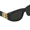 Balenciaga BB0095S Sunglasses 001 black - product thumbnail 3/5
