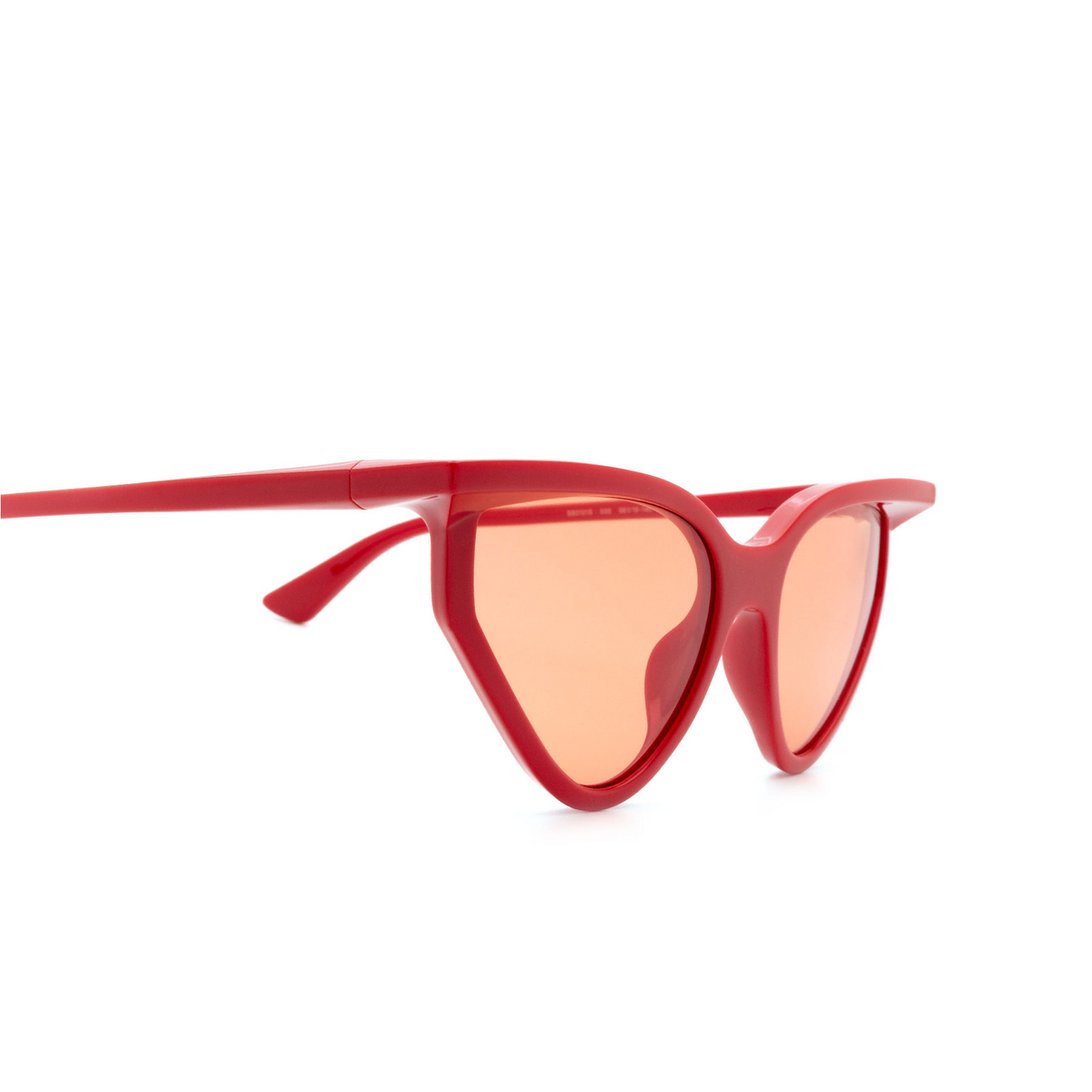 Balenciaga® Square Sunglasses: BB0101S color Red 006 - 3/3.