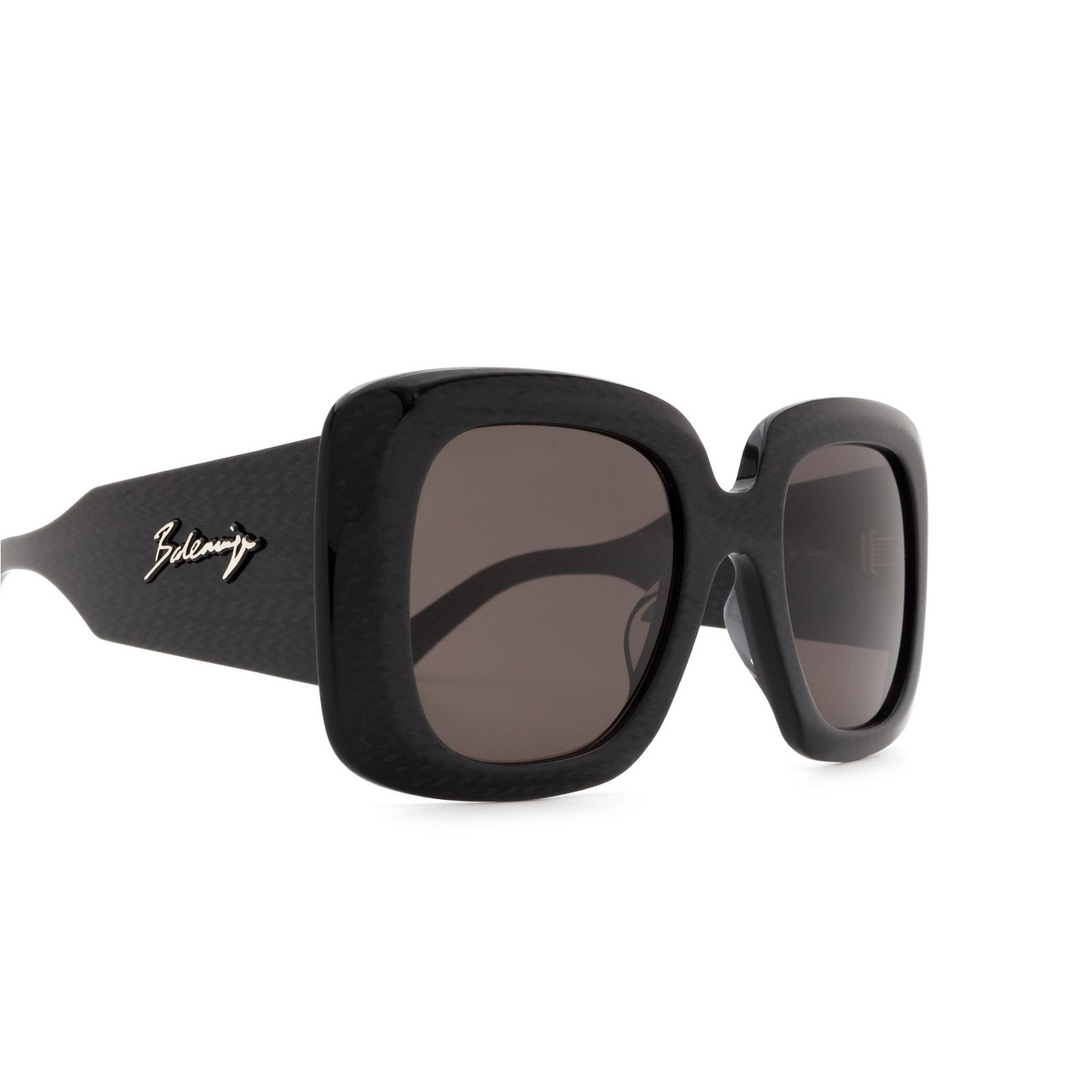 Balenciaga® Square Sunglasses: BB0119S color Black 001 - 3/3.