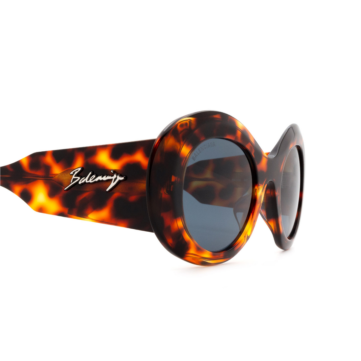 Balenciaga® Round Sunglasses: BB0120S color 002 Havana - 3/3