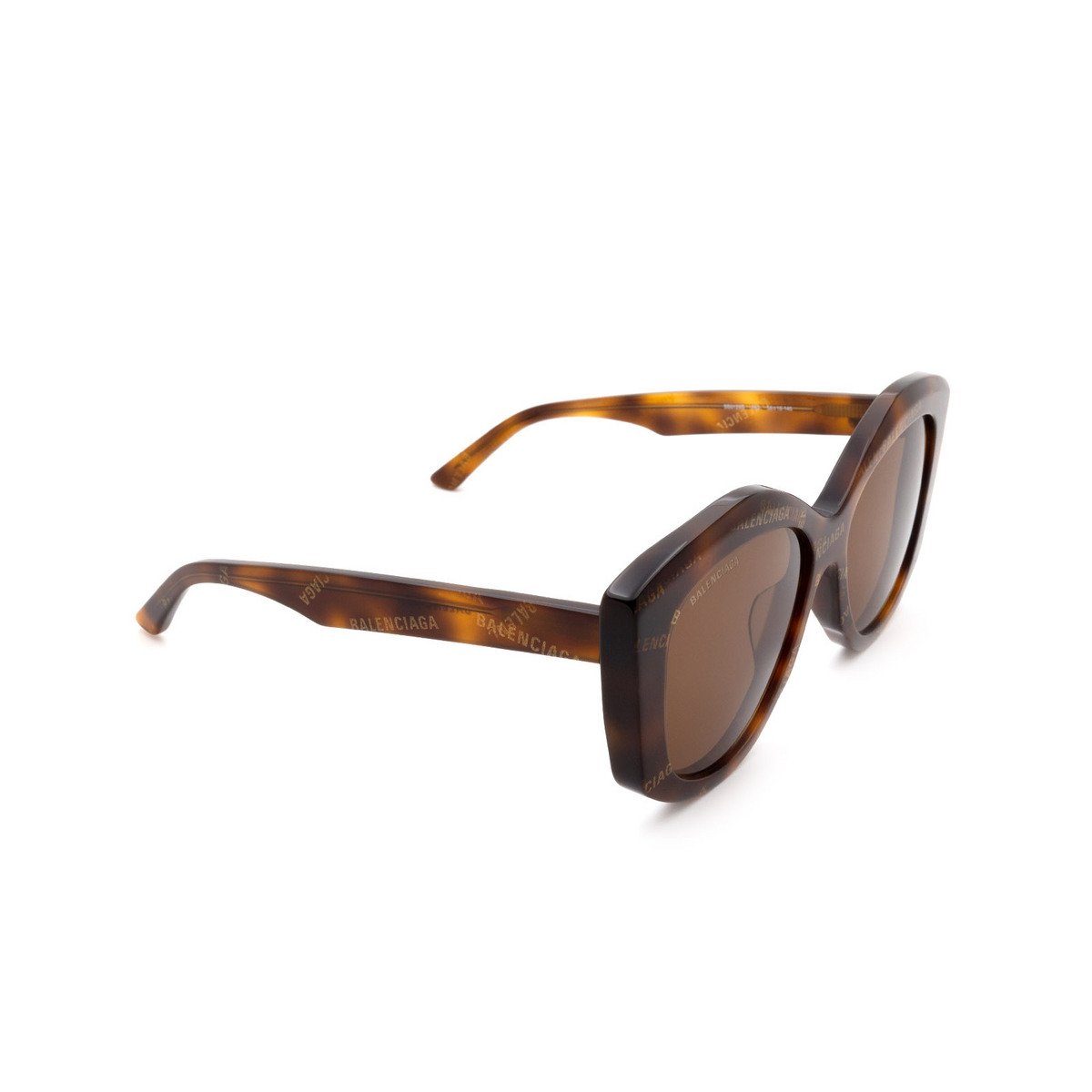 Balenciaga BB0126S Sunglasses 002 Havana - three-quarters view