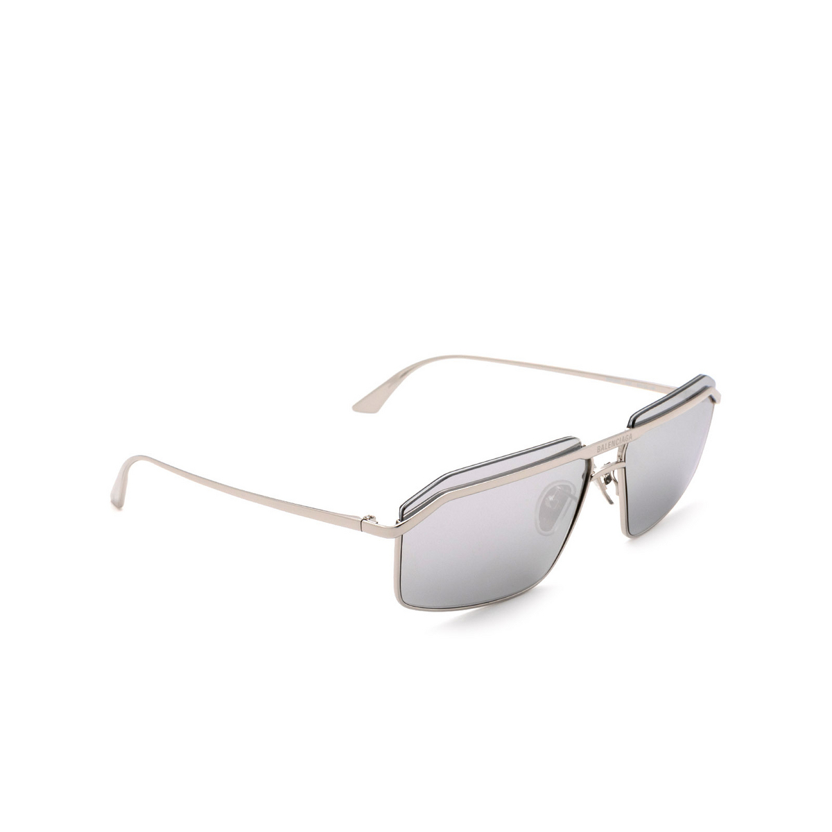 Balenciaga® Rectangle Sunglasses: BB0139S color 003 Silver - product thumbnail 2/3